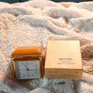 Vintage Rensie Mechanical Travel Alarm Clock